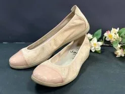 Jana 22105-24 Taupe Nahkaballerina