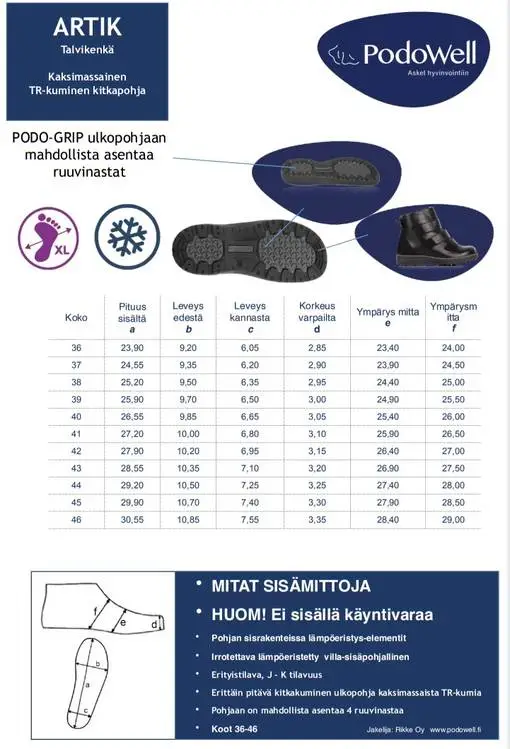 PodoWell Artik Talvikenkä 5 PodoWell Artik Talvikenkä - Image 5